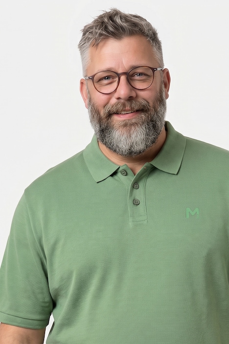Poloshirt, Bauchfit, Basic, Piqué, Halbarm, XL bis 10 XL