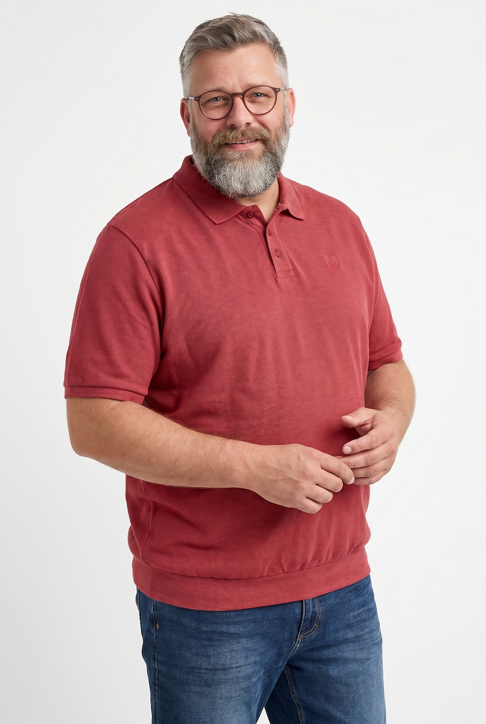 Poloshirt, Bauchfit, Basic, Piqué, Halbarm, XL bis 10 XL