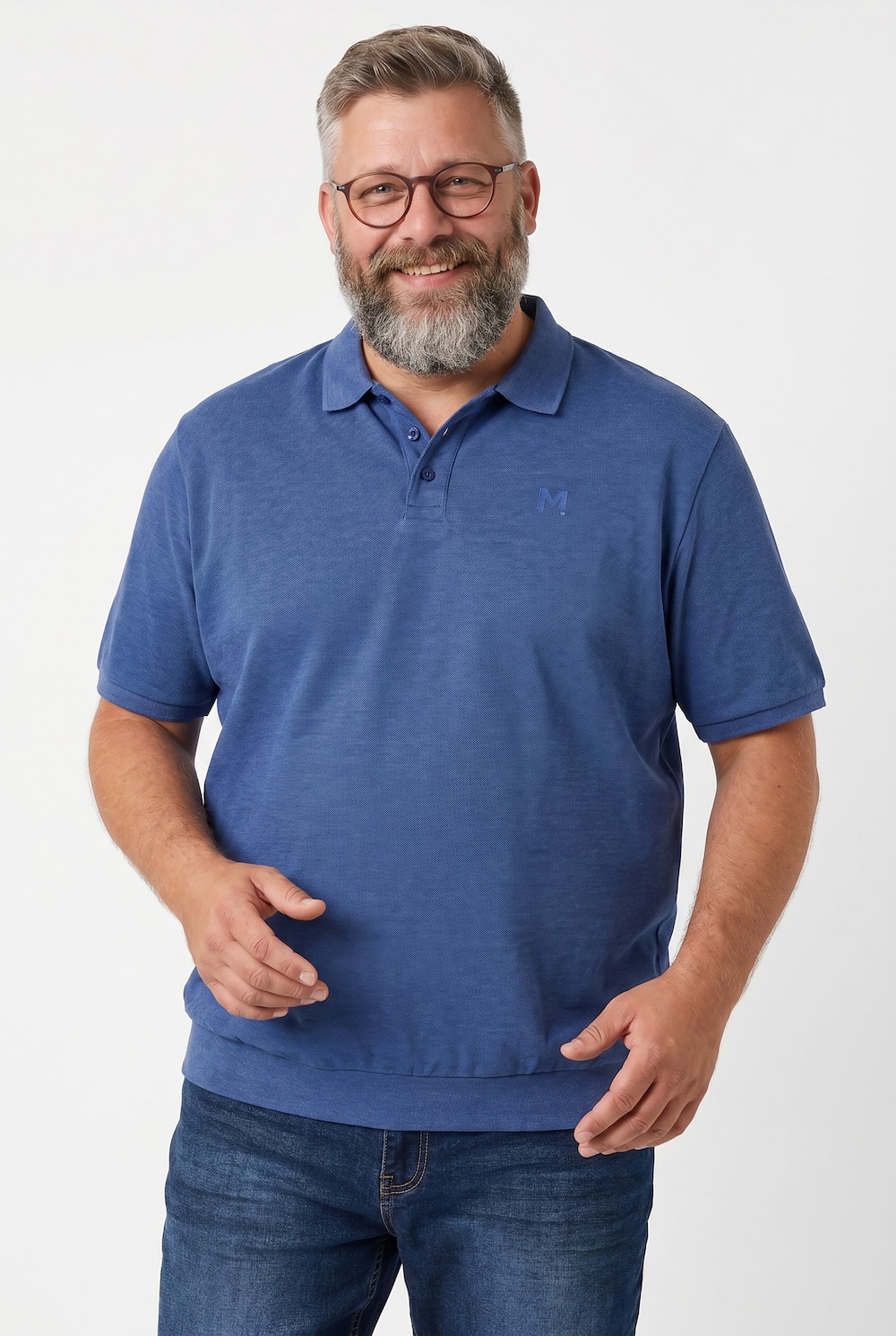 Poloshirt, Bauchfit, Basic, Piqué, Halbarm, XL bis 10 XL