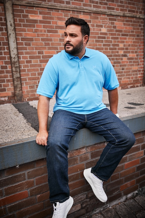 Men+ Poloshirt, Bauchfit, Basic, Piqué, Halbarm, bis 8 XL