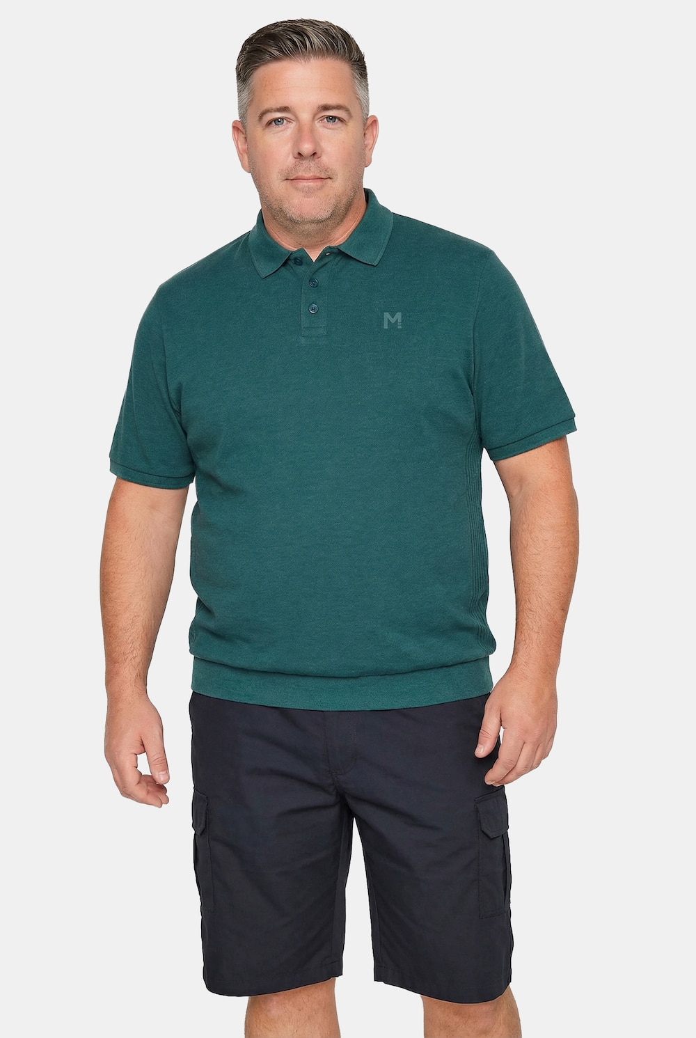 Men+ Poloshirt, Bauchfit, Basic, Piqué, Halbarm, XL bis 10 XL
