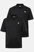 Men+ poloshirts, pakke med 2, mavevenlig pasform, Basic, piqué, korte ærmer, op til str. 8XL