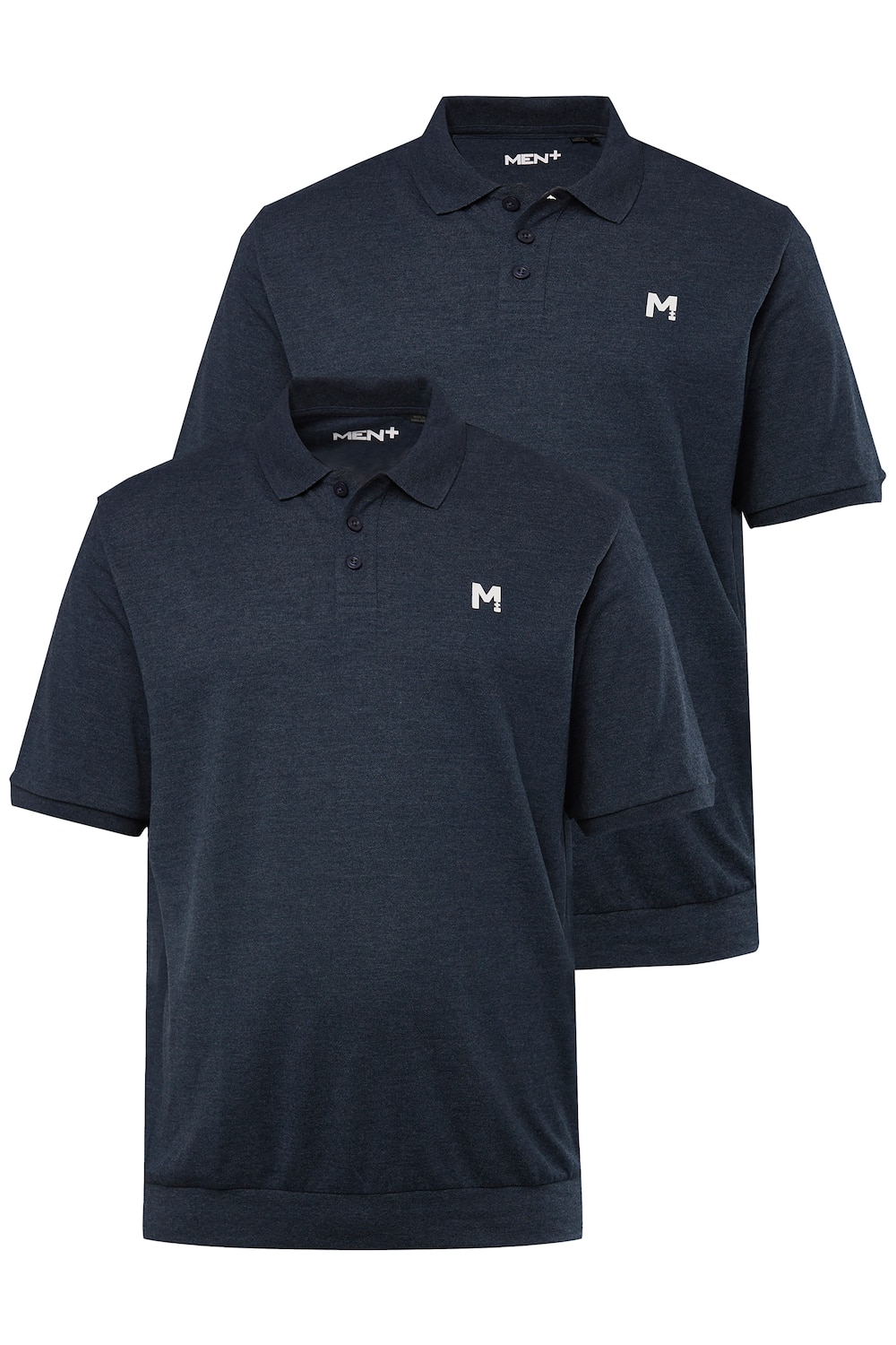Stora storlekar Pikétröja, Her, blå, storlek: 10XL, Bomull/Polyester, Men Plus