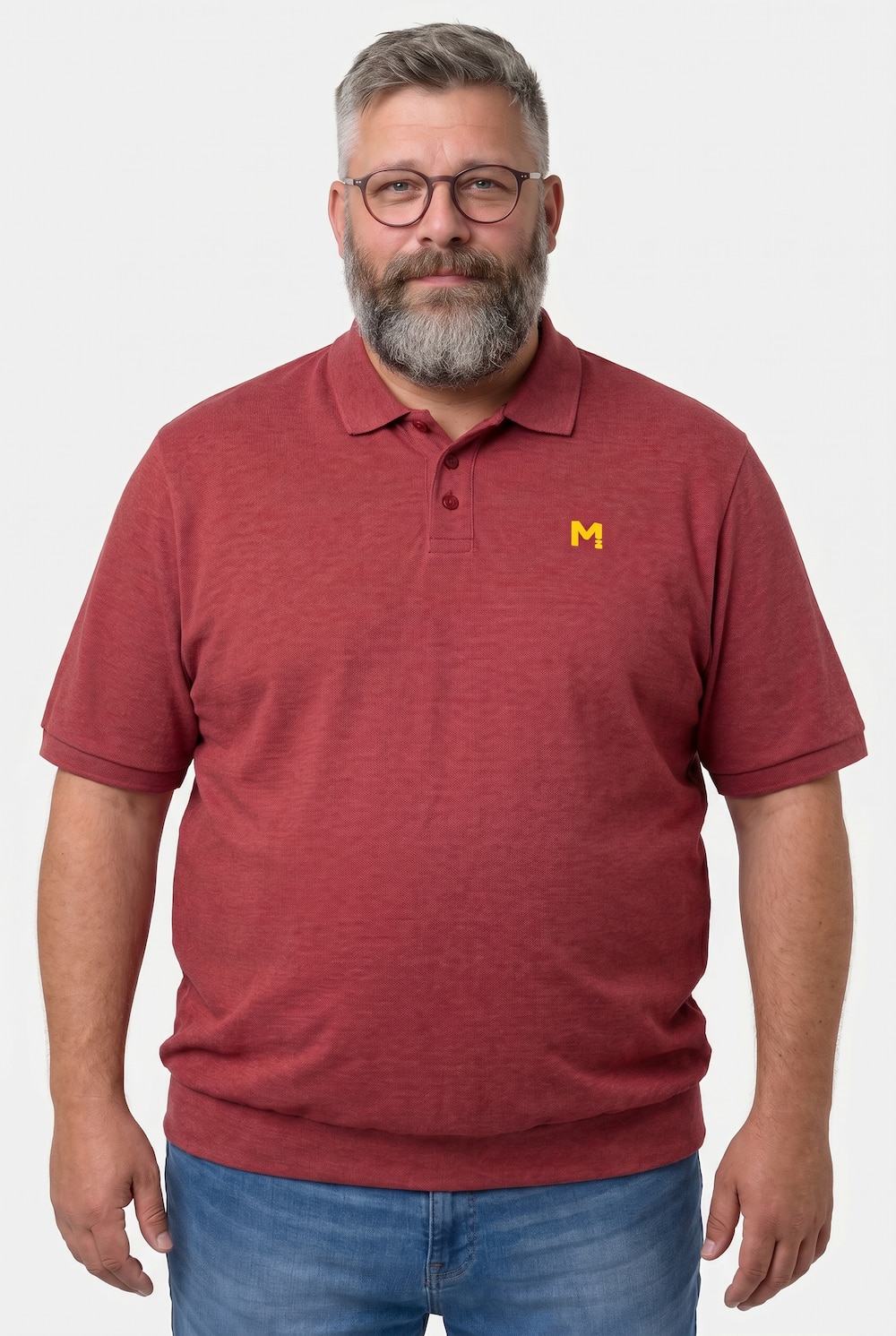 Poloshirts, 2er-Pack, Bauchfit, Basic, Piqué, Halbarm, bis 10 XL