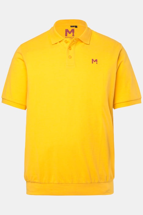 poloshirts, set van 2, buikfit, basic, piqué, korte mouw, tot 8XL