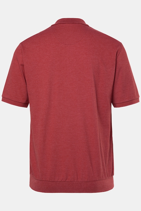 poloshirts, set van 2, buikfit, basic, piqué, korte mouw, tot 8XL