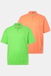 poloshirts, set van 2, buikfit, basic, piqué, korte mouw, tot 8XL