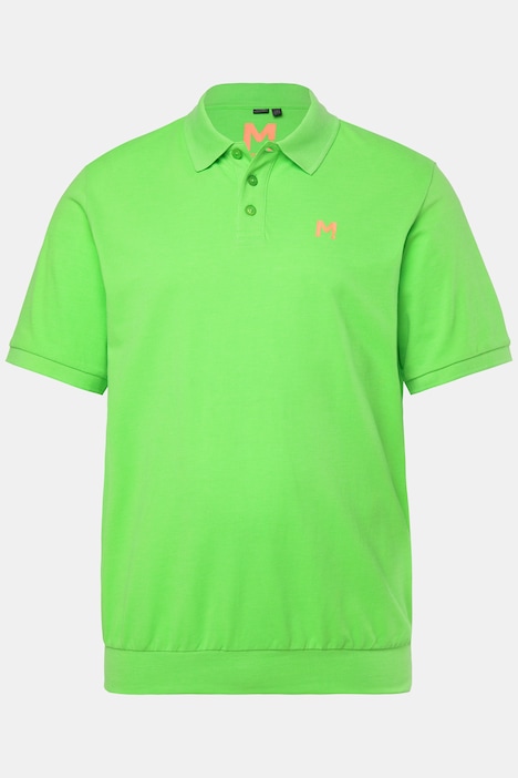 poloshirts, set van 2, buikfit, basic, piqué, korte mouw, tot 8XL
