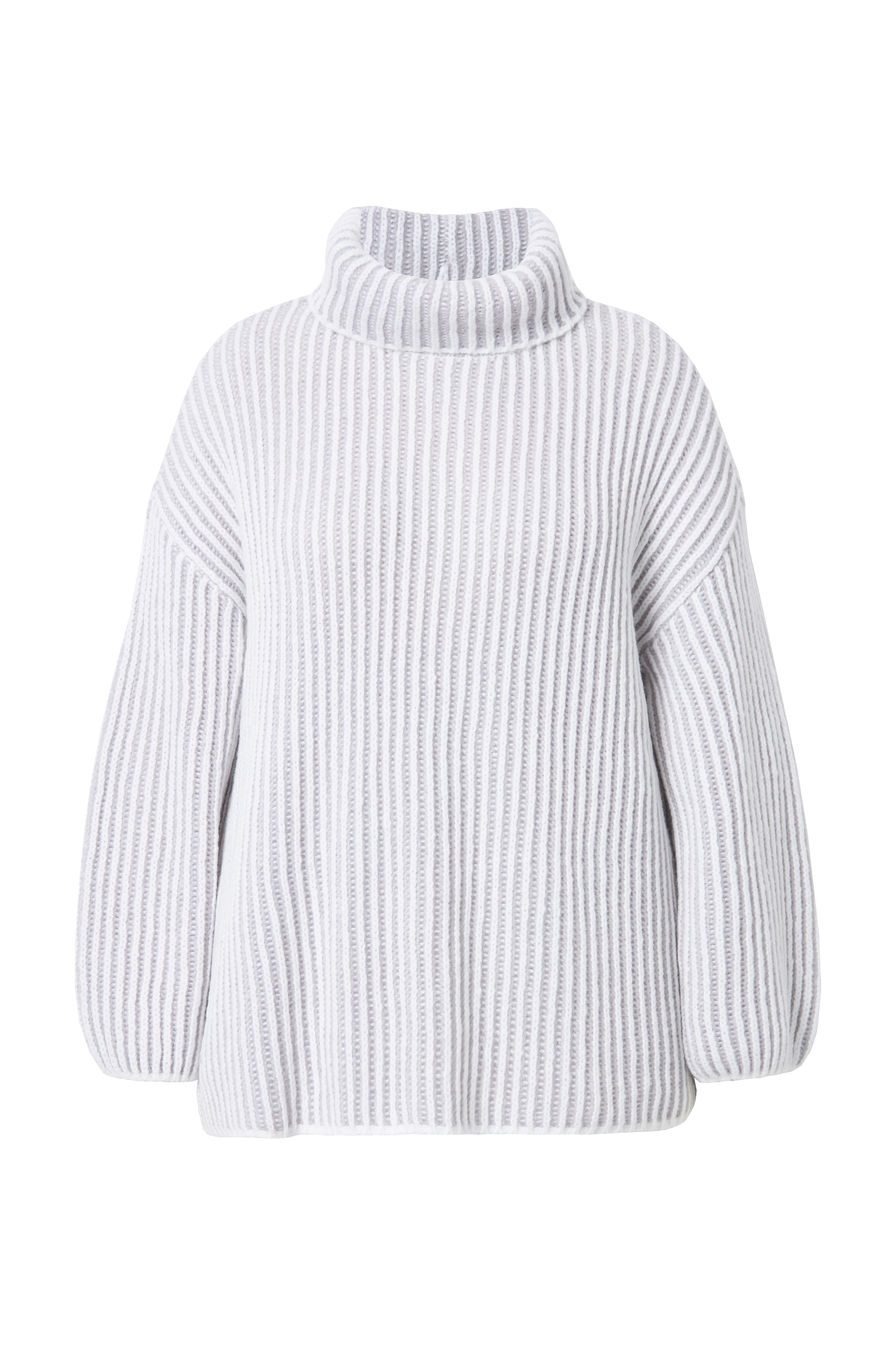 Studio Untold Damen große Größen Rollkragenpullover oversized Streifen 836267