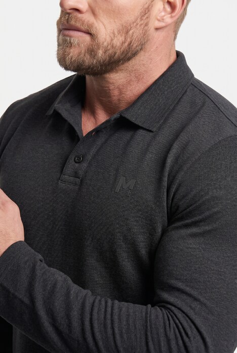Poloshirt, Basic, Piqué, Langarm, bis 8 XL