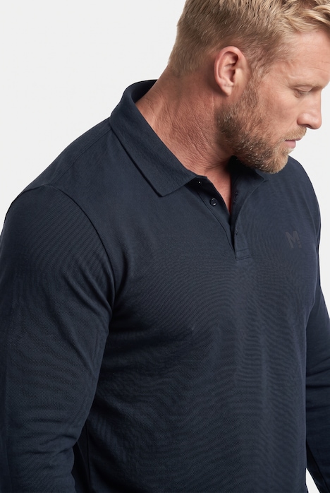 Poloshirt, Basic, Piqué, Langarm, bis 8 XL