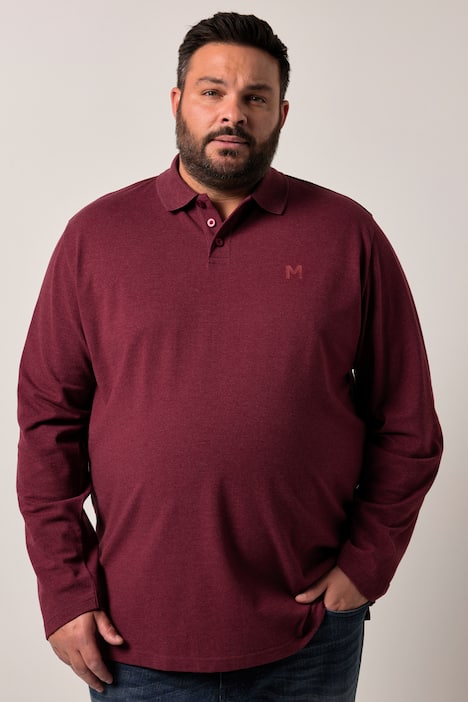Men+ Poloshirt, Basic, Piqué, Langarm, bis 8 XL