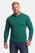 poloshirt, basic, piqué, lange mouwen, tot 8XL
