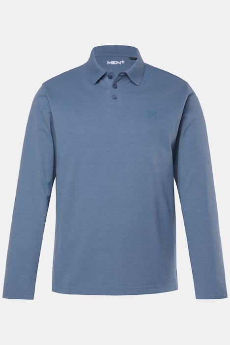 Polo Men+ en maille piquée, manches longues, collection Basic – jusqu'au 8 XL