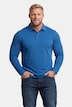 poloshirt, basic, piqué, lange mouwen, tot 8XL