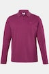 poloshirt, basic, piqué, lange mouwen, tot 8XL