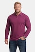 poloshirt, basic, piqué, lange mouwen, tot 8XL