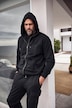 Gilet à capuche JP 1880 en molleton, style vintage - jusqu'au 8 XL