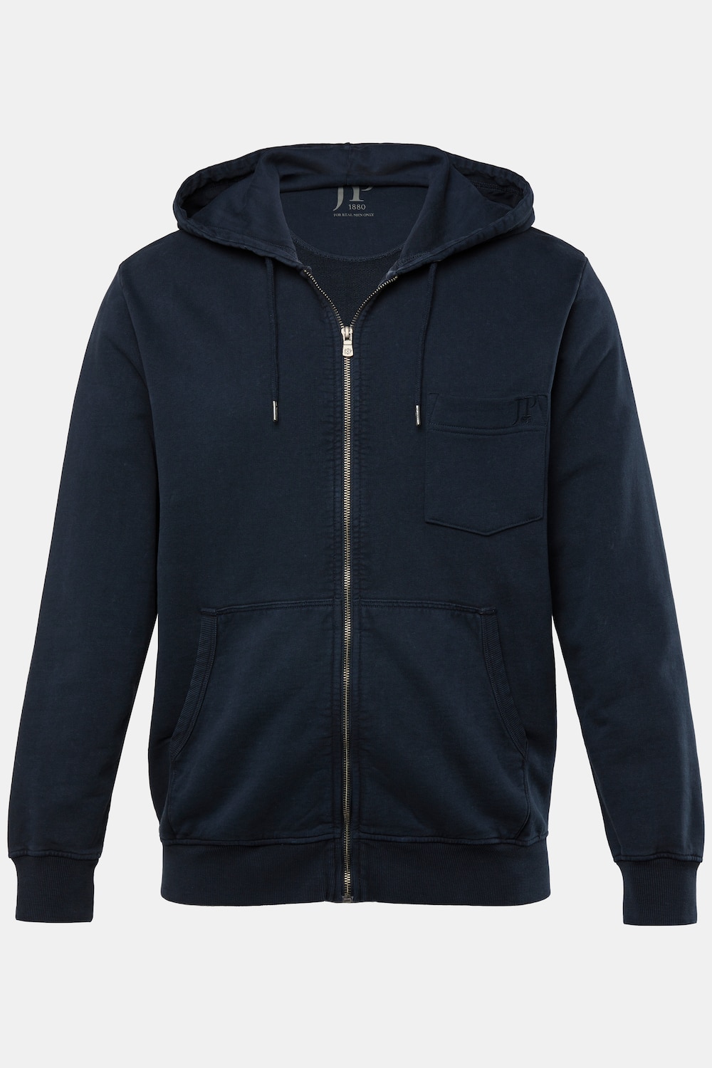 JP 1880 Hoodie-Jacke, Sweat, Vintage Look, Kapuze, bis 8 XL