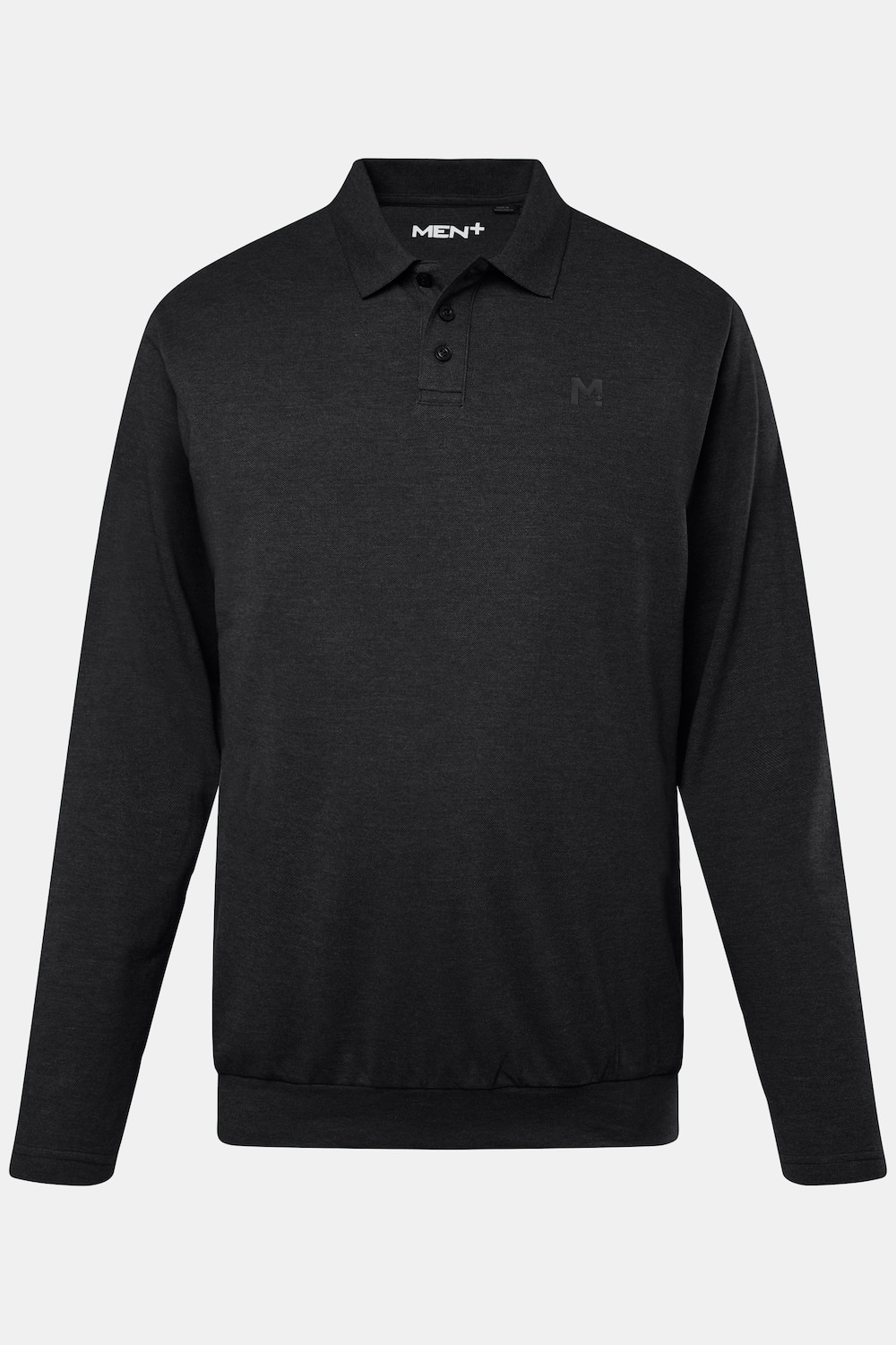 poloshirt, Buik-Fit, basic, piquÃ©, lange mouwen, tot 8XL