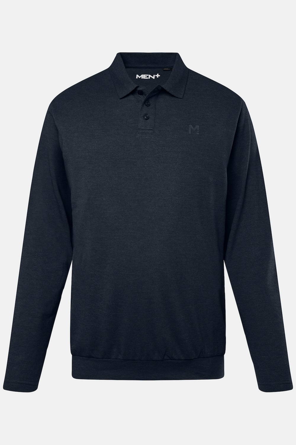 poloshirt, Buik-Fit, basic, piquÃ©, lange mouwen, tot 8XL