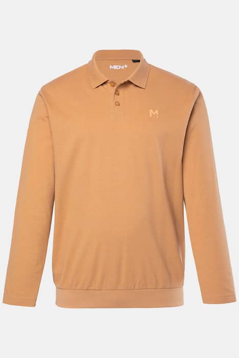 Polo Men+ en maille piquée, ventre confort et manches longues, collection Basic – jusqu'au 8 XL