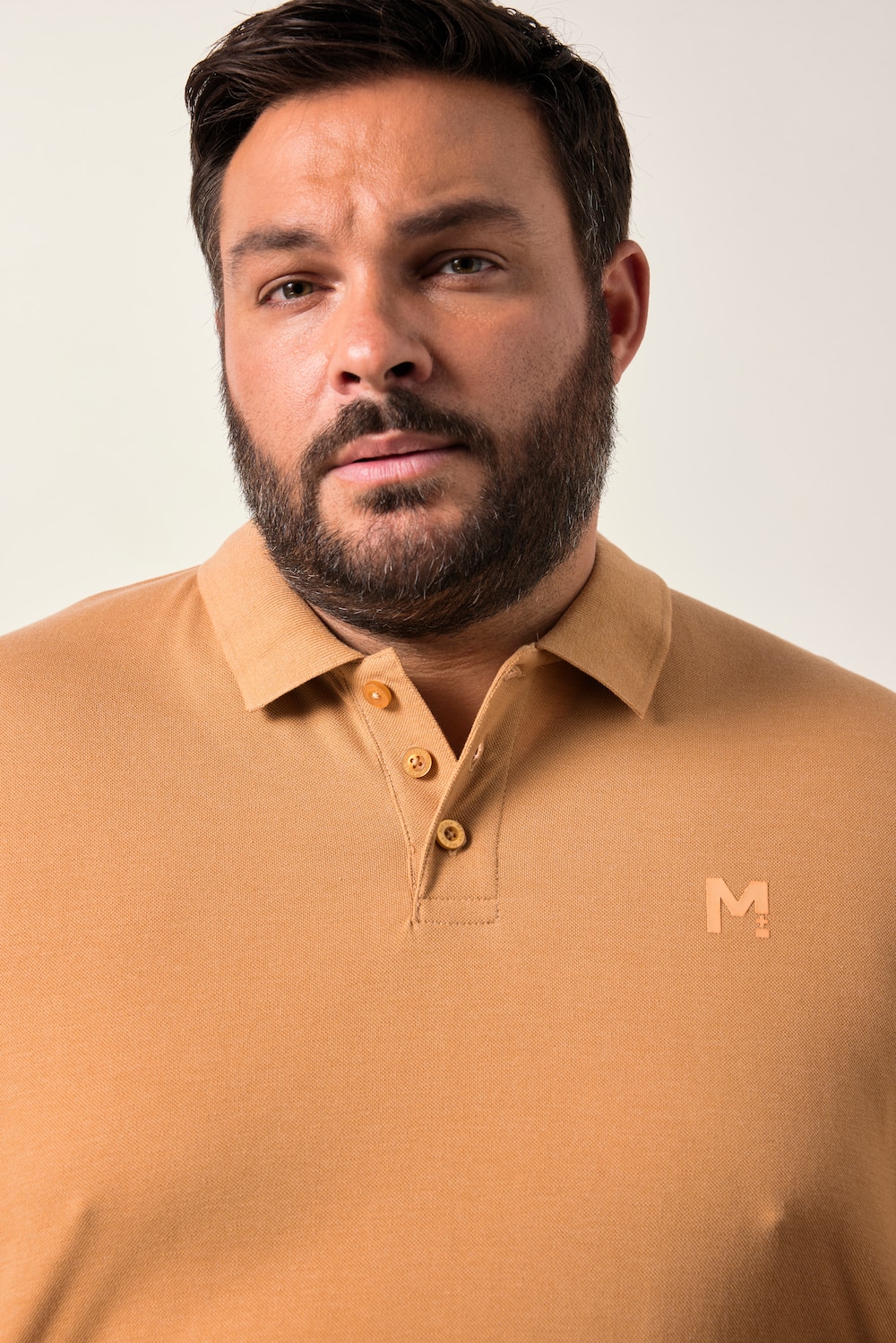 Stora storlekar Pikétröja, Her, brun, storlek: 8XL, Bomull/Polyester, Men Plus