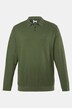 poloshirt, Buik-Fit, basic, piqué, lange mouwen, tot 8XL