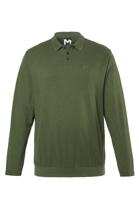 Polokošile, břišní střih, Basic, piké, dlouhé rukávy, do 8XL