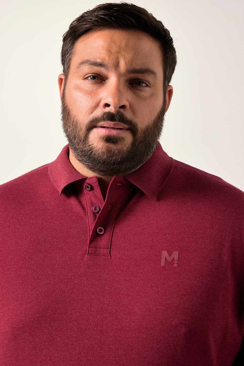 Stora storlekar Pikétröja, Her, röd, storlek: 6XL, Bomull/Polyester, Men Plus