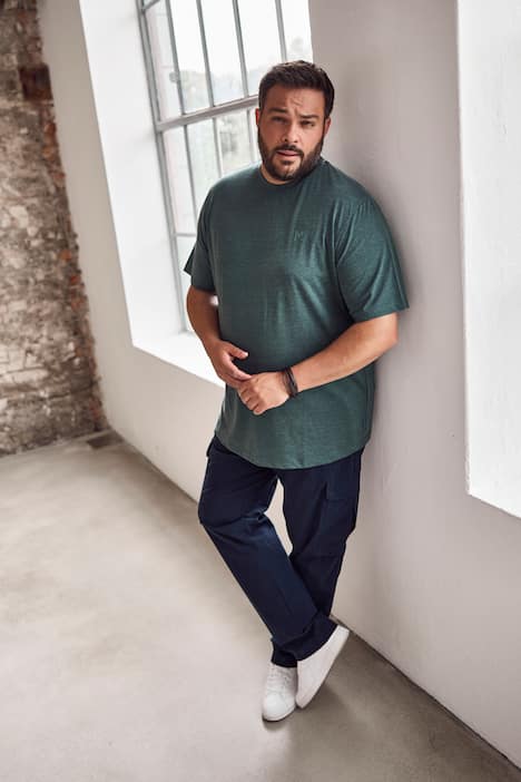 Men+ T-Shirt, Basic, Halbarm, Rundhals, bis 8 XL