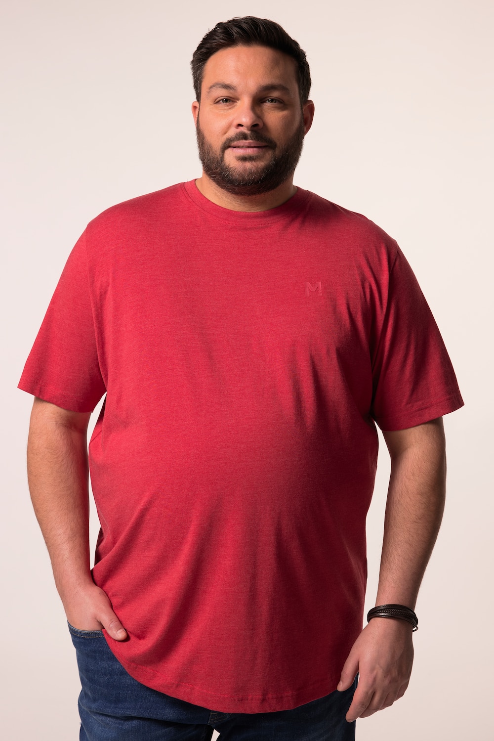 Men+ T-Shirt, Basic, Halbarm, Rundhals, bis 8 XL
