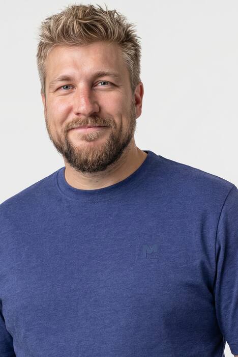 Men+ T-Shirt, Basic, Halbarm, Rundhals, bis 8 XL