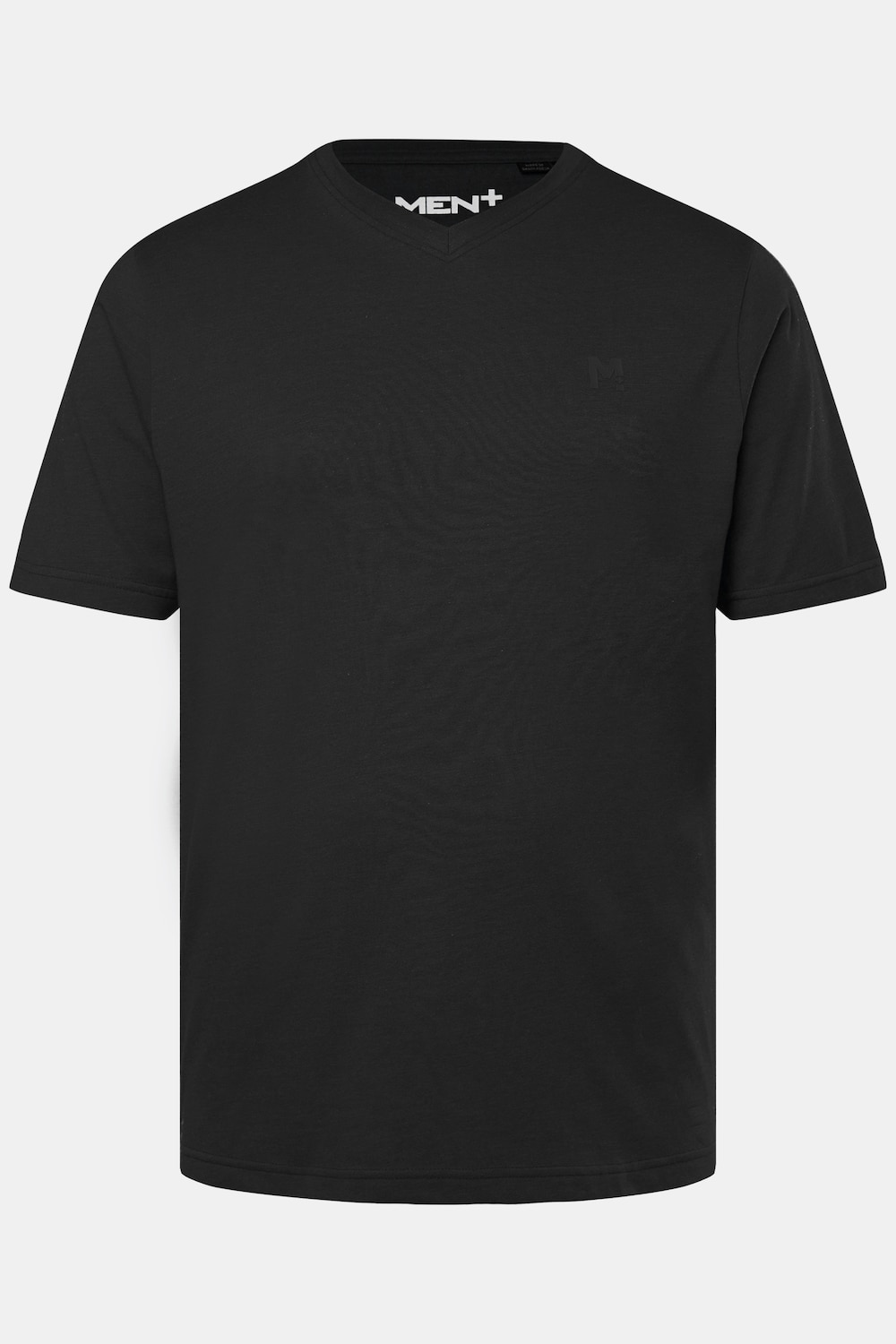 T-shirt, basic, halve mouw, V-hals, t/m 8 XL