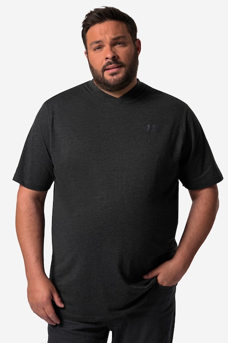 Men+ T-Shirt, Basic, Halbarm, V-Ausschnitt, bis 8 XL