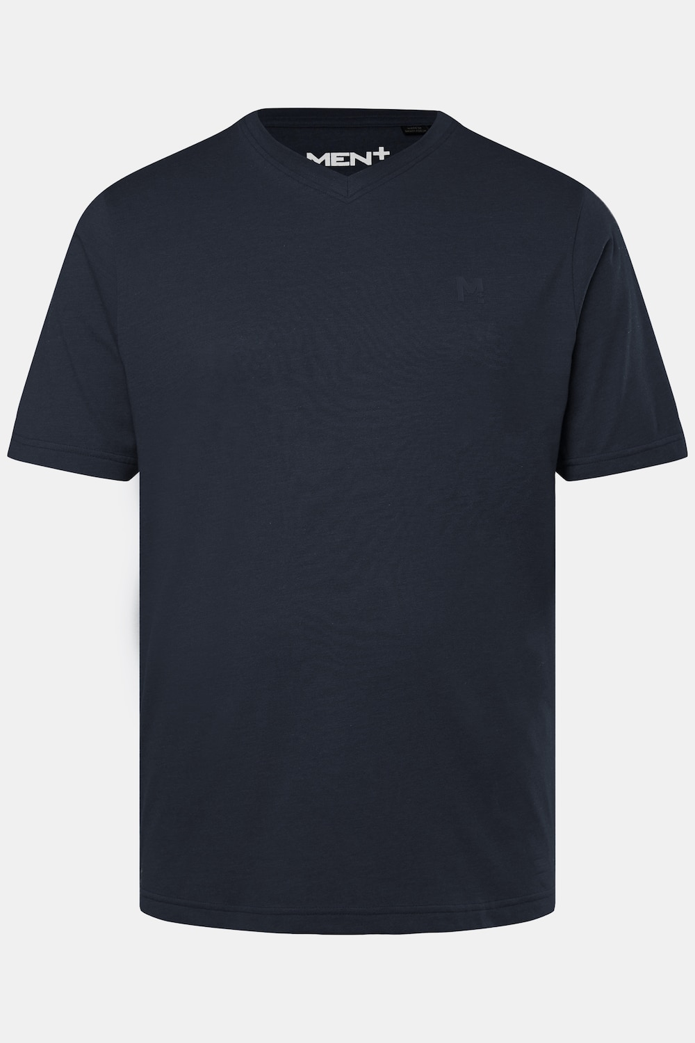 T-shirt, basic, halve mouw, V-hals, t/m 8 XL