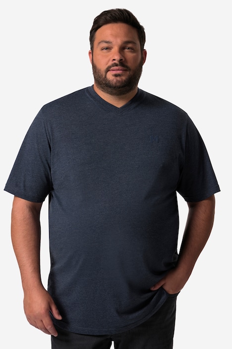 Men+ T-Shirt, Basic, Halbarm, V-Ausschnitt, bis 8 XL