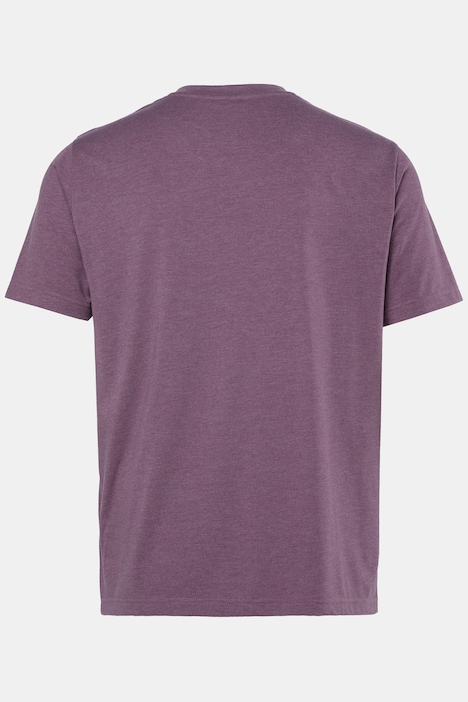 T-shirt, basic, halve mouw, V-hals, t/m 8 XL