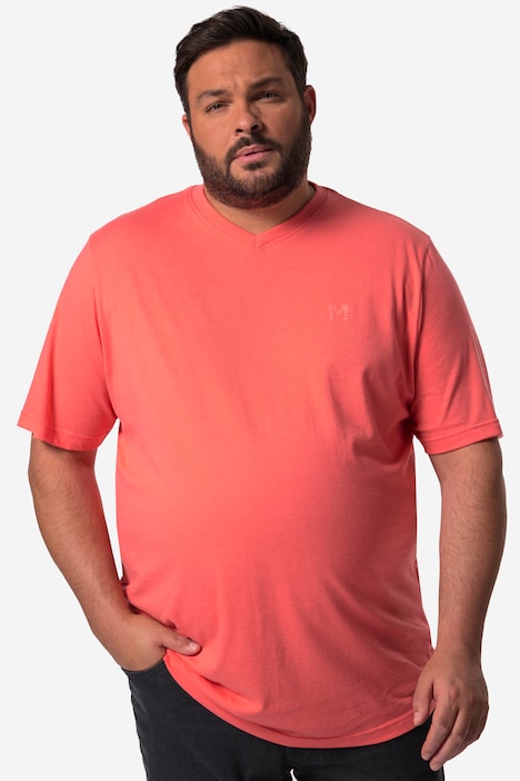 Men+ T-Shirt, Basic, Halbarm, V-Ausschnitt, bis 8 XL