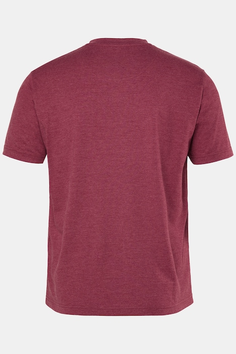 T-shirt, basic, halve mouw, V-hals, t/m 8 XL