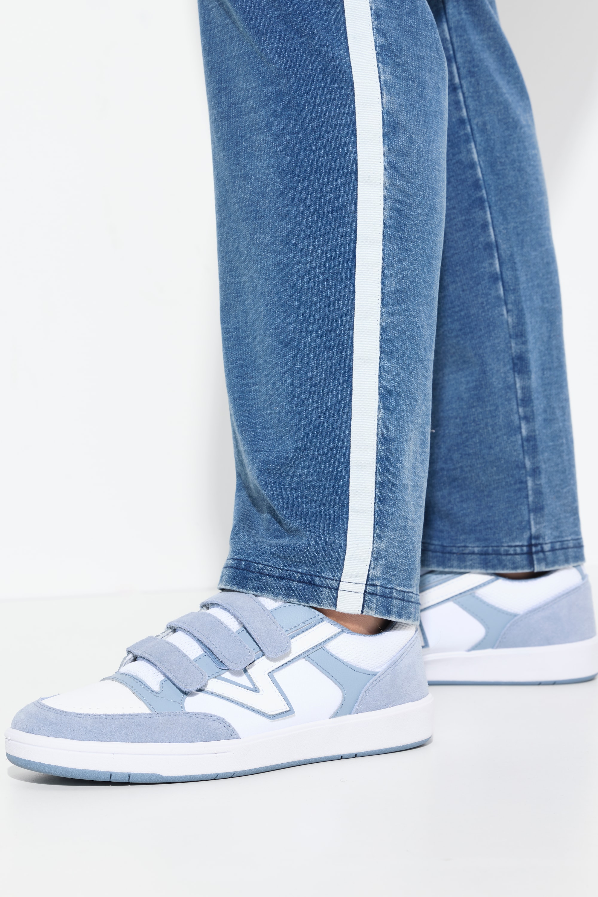 Ulla Popken Damen große Größen Sweathose Rena weites Bein Jeansoptik