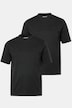 Men+ T-shirt, basic, set van 2, halve mouwen, ronde hals, tot 8XL