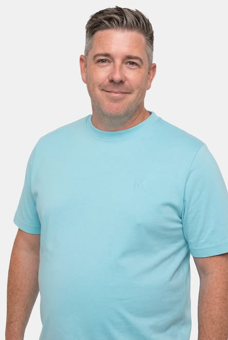 Men+ T-Shirt, Basic, 2er-Pack, Halbarm, Rundhals, bis 8 XL