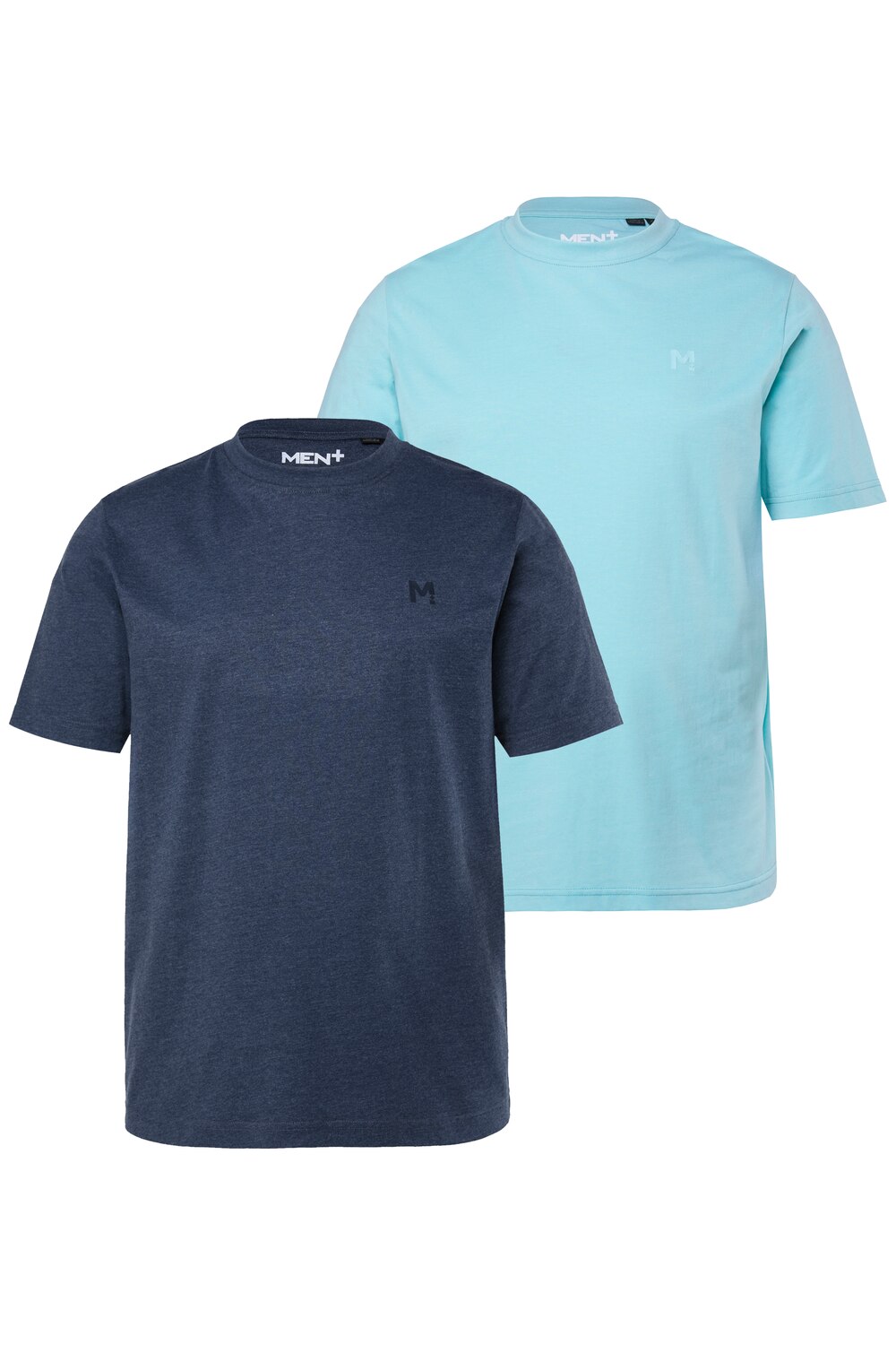 Stora storlekar T-shirt, Her, turkos, storlek: XL, Bomull/Polyester, Men Plus