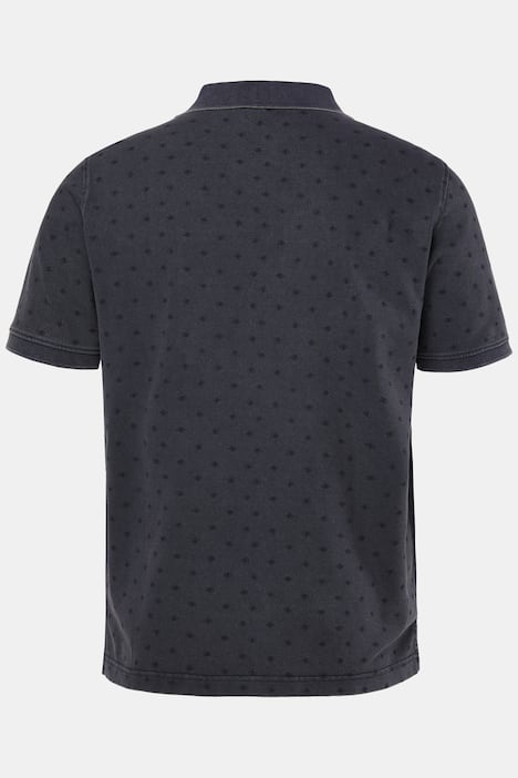 Polo JP 1880 à manches courtes, tissu piqué dans un imprimé all-over, style vintage - jusqu'au 8&nbsp