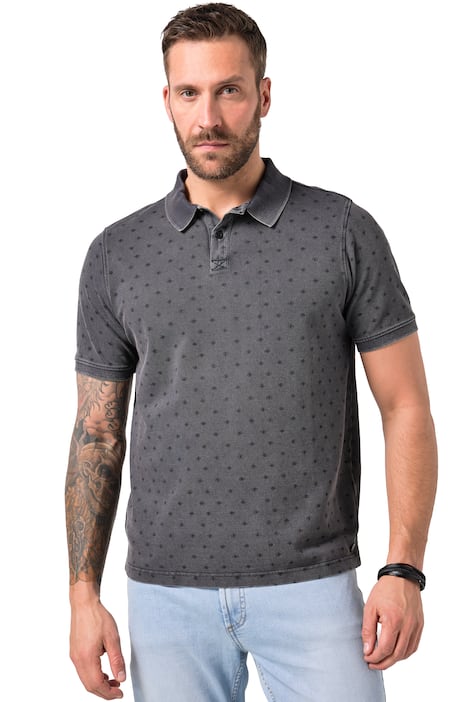 Polokošile JP1880, krátké rukávy, piké, plošný potisk, vintage vzhled, do 8XL