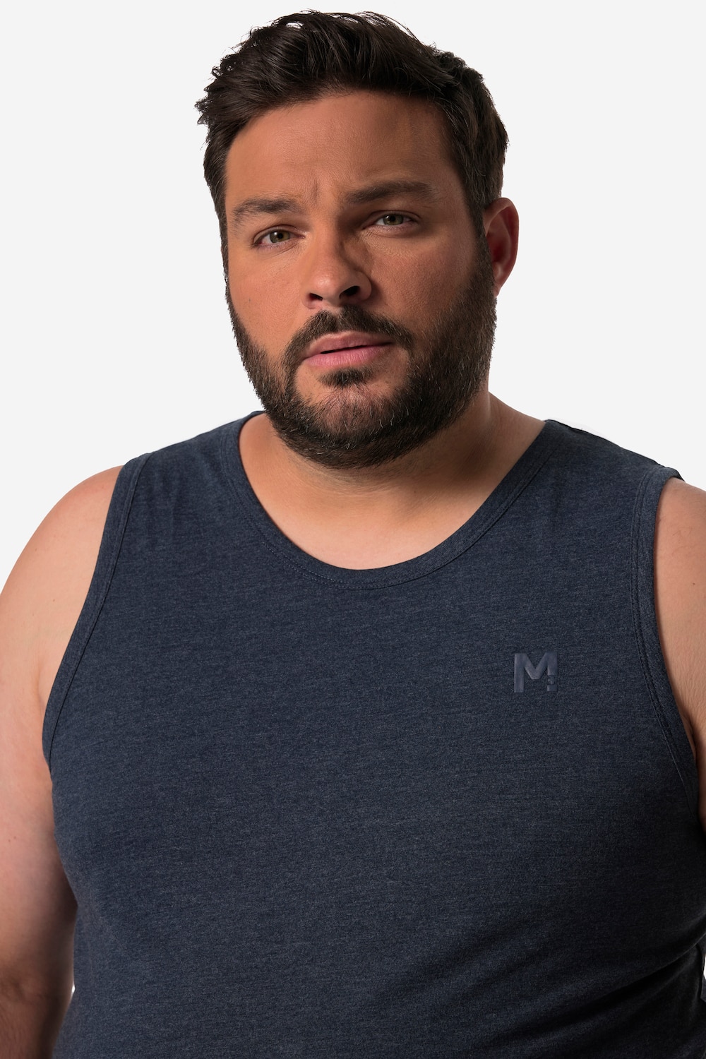 Stora storlekar Linne, Her, blå, storlek: XL, Bomull/Polyester, Men Plus