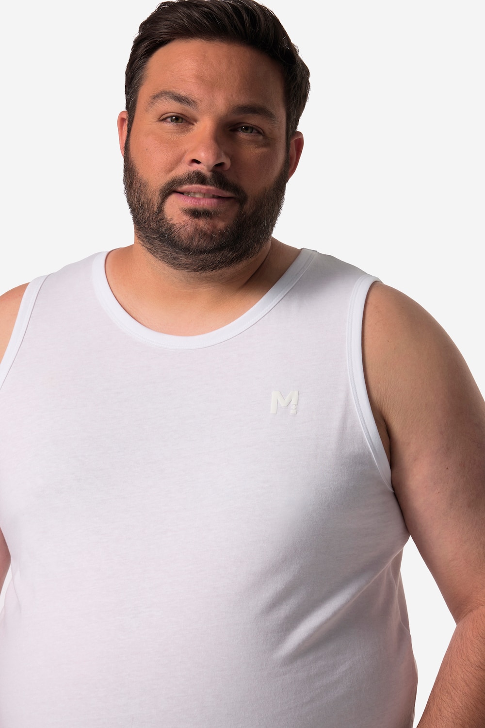 Stora storlekar Linne, Her, vit, storlek: 4XL, Bomull/Polyester, Men Plus