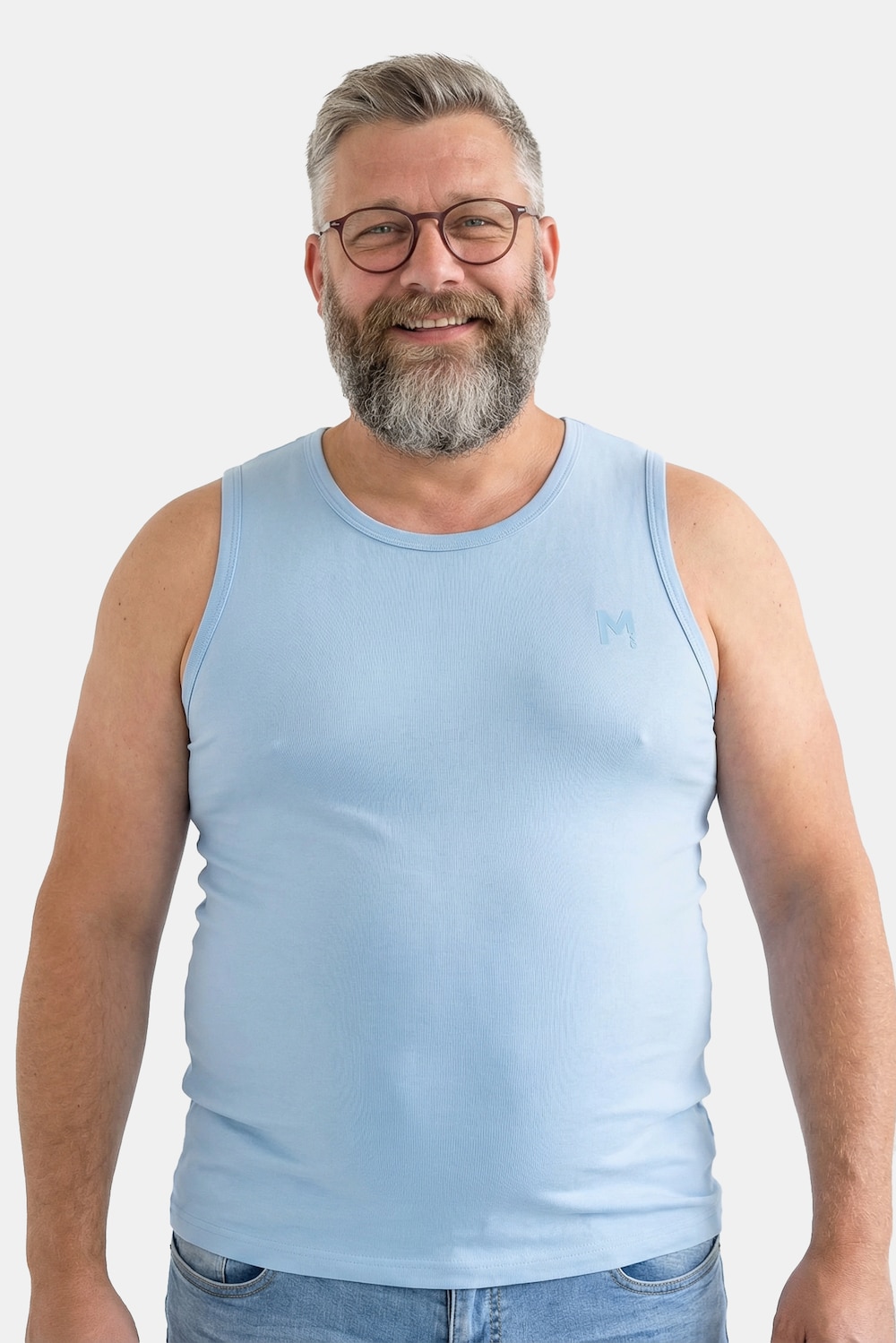 Men+ Tanktop, Basic, Rundhals, bis 8 XL