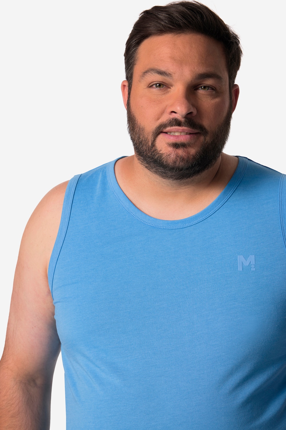 Stora storlekar Linne, Her, blå, storlek: 3XL, Bomull/Polyester, Men Plus
